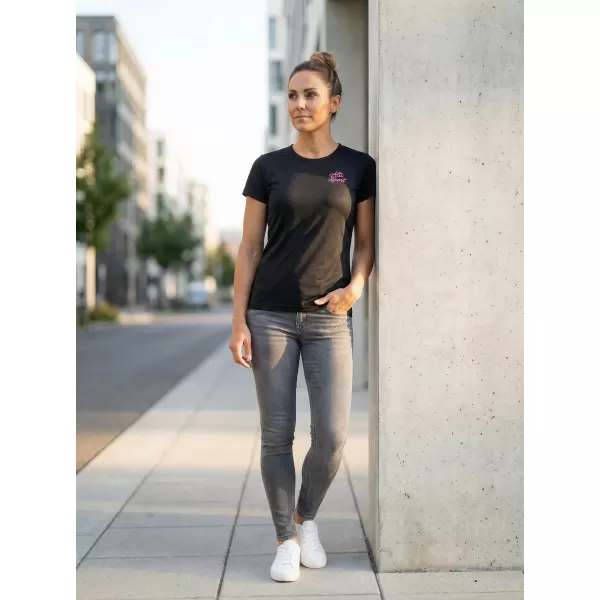  Ženska funkcionalna majica ALTISPORT ALW056140 CRNO RUŽIČASTA 