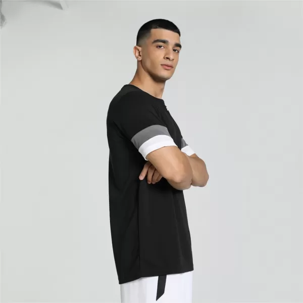  Muška funkcionalna košulja PUMA TEAMRISE JERSEY 704932-03 PUMA CRNI/DIMLJENI BISER/PUMA BIJELI 