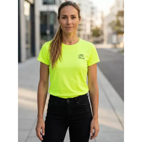  Ženska funkcionalna majica ALTISPORT ALW056140 NEON ŽUTA 