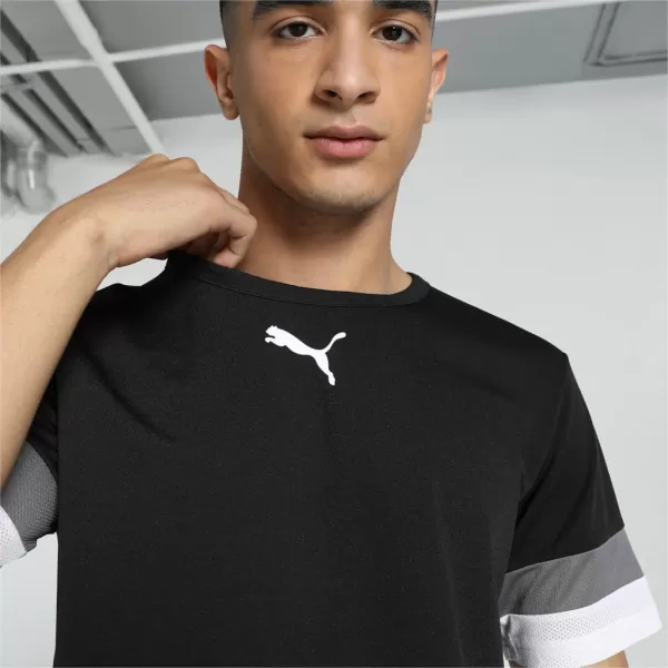  Muška funkcionalna košulja PUMA TEAMRISE JERSEY 704932-03 PUMA CRNI/DIMLJENI BISER/PUMA BIJELI 