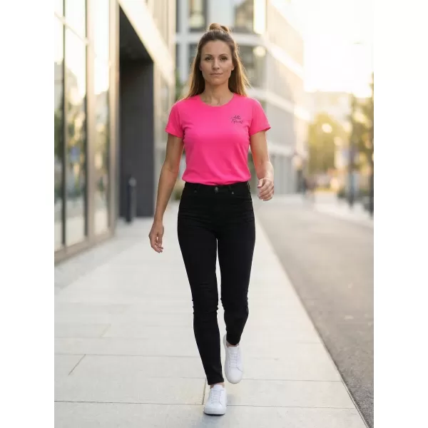  Ženska funkcionalna majica ALTISPORT ALW056140 NEON RUŽIČASTA 