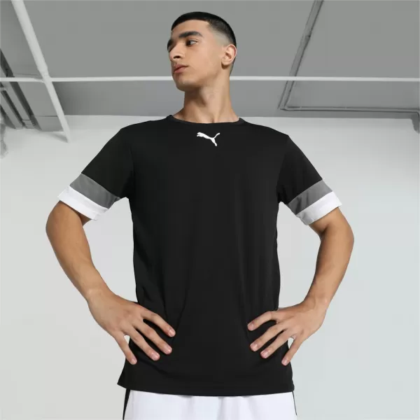  Muška funkcionalna košulja PUMA TEAMRISE JERSEY 704932-03 PUMA CRNI/DIMLJENI BISER/PUMA BIJELI 