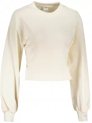 Ženski skraćeni top sweatshirt PUMA CLASSICS PUFF SLEEVE CREW 531616-73 SJAJ SLONOVAČE