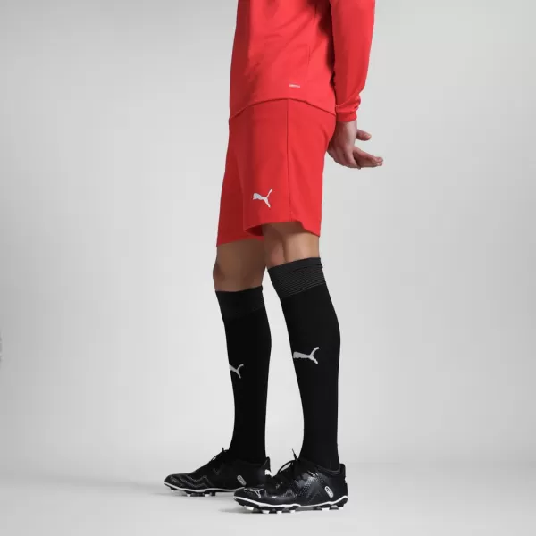  Kratke hlače PUMA TEAMRISE SHORT 704942-01 PUMA CRVENA/PUMA BIJELA 