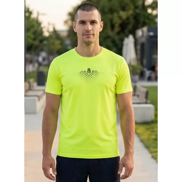  Pánské funkční triko ALTISPORT CARRYOVER ALM148124 LIMETKOVÁ 