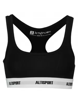 Ženski grudnjak ALTISPORT DAKA LUNX085 CRNO BIJELI