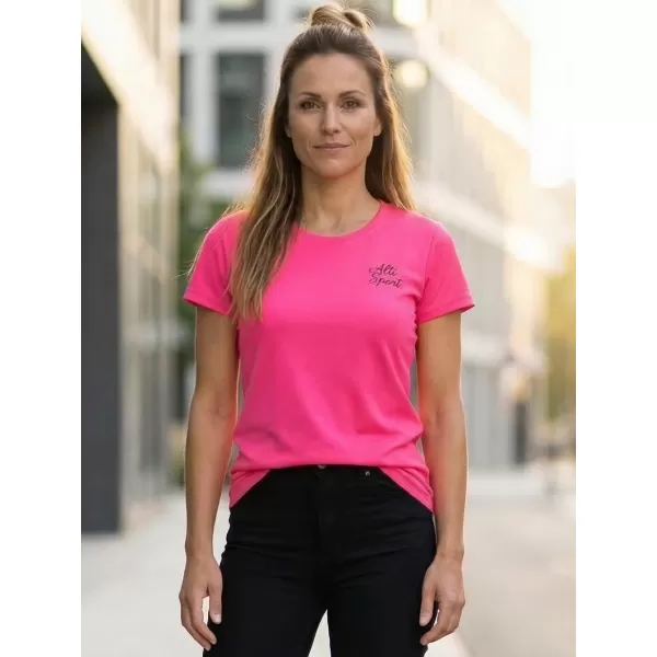  Ženska funkcionalna majica ALTISPORT ALW056140 NEON RUŽIČASTA 