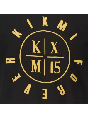 Muška majica kratkih rukava KIXMI KIXM004129 CRNO I ZLATNO