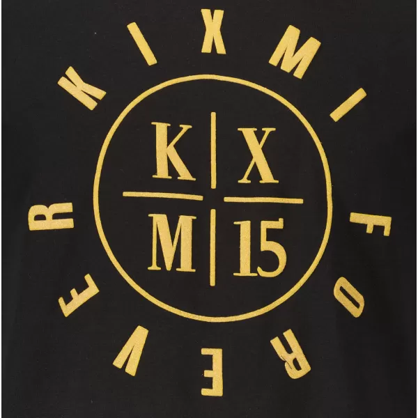  Muška majica kratkih rukava KIXMI KIXM004129 CRNO I ZLATNO 