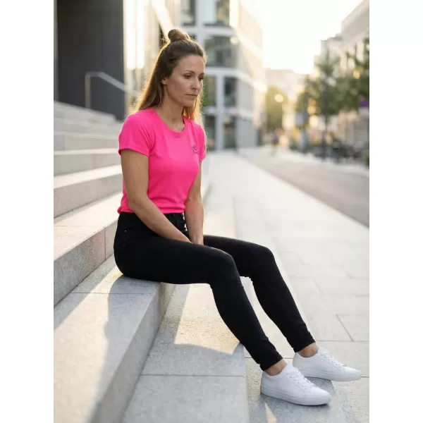  Ženska funkcionalna majica ALTISPORT ALW056140 NEON RUŽIČASTA 