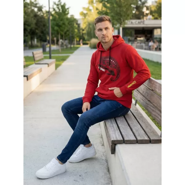  Muški sweatshirt ALTISPORT ALM017AL304 CRVENA 