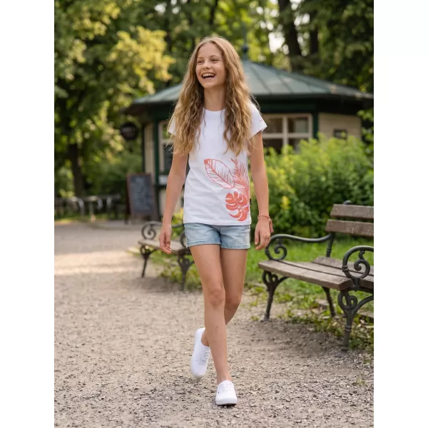 Djevojačka majica s kratkim rukavima SAM 73 STEPHANIE GT 562 BIJELA 