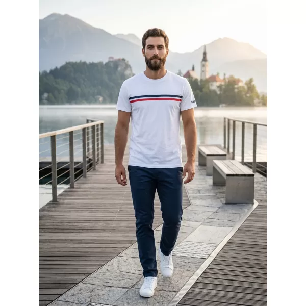  Muški majica s kratkim rukavima SAM 73 LARRY MT 803 BIJELA 