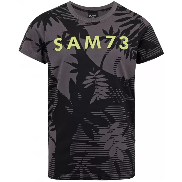  Dječak t -majica s kratkim rukavima SAM 73 THEODORE BT 563 CRNI 