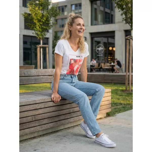  Ženska majica kratkih rukava SAM 73 ILDA WT 855 BIJELA 