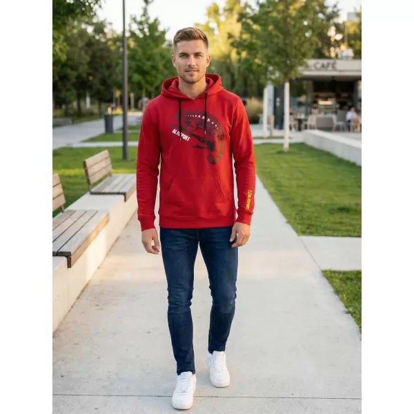  Muški sweatshirt ALTISPORT ALM017AL304 CRVENA 