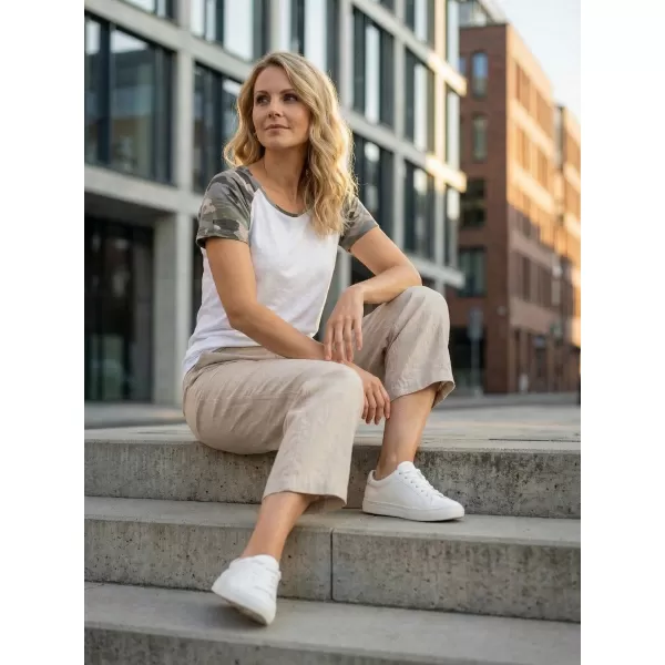  Ženska majica kratkih rukava SAM 73 ROSE WT 850 BIJELA 