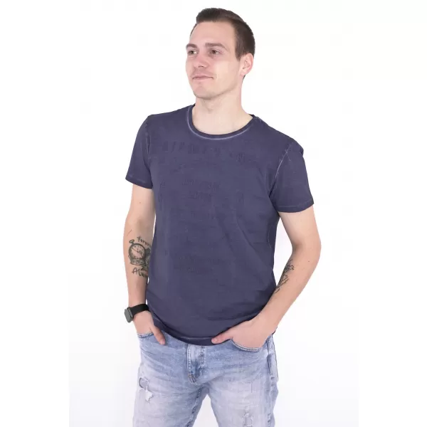  Muška majica kratkih rukava KIXMI NAVIN TAMNO PLAVA 