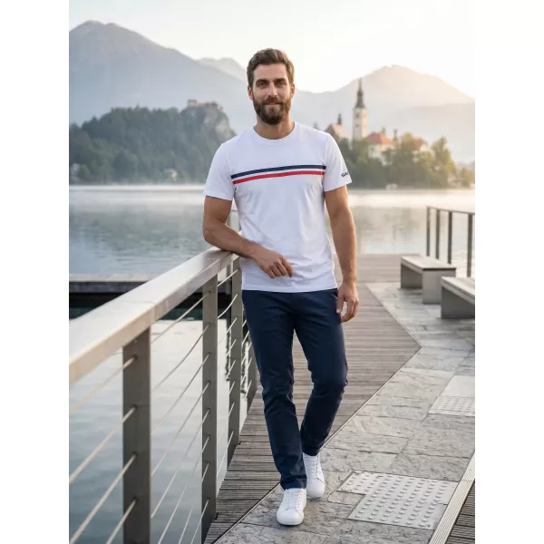  Muški majica s kratkim rukavima SAM 73 LARRY MT 803 BIJELA 