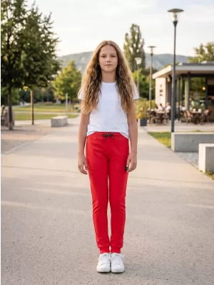 Hlače 3/4 za djevojčice SAM 73 SANIYAH GK 536 JARKO RUŽIČASTA