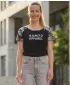 Ženska majica s kratkim rukavima SAM 73 ROSE WT 850 CRNI