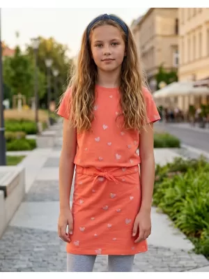 Haljina za djevojku SAM 73 WELO GZ 538 SVIJETLONARANČASTA