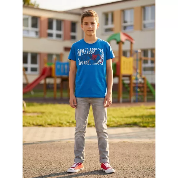  Dječak t -majica s kratkim rukavima SAM 73 PETER BT 562 JARKO PLAVA BOJA 