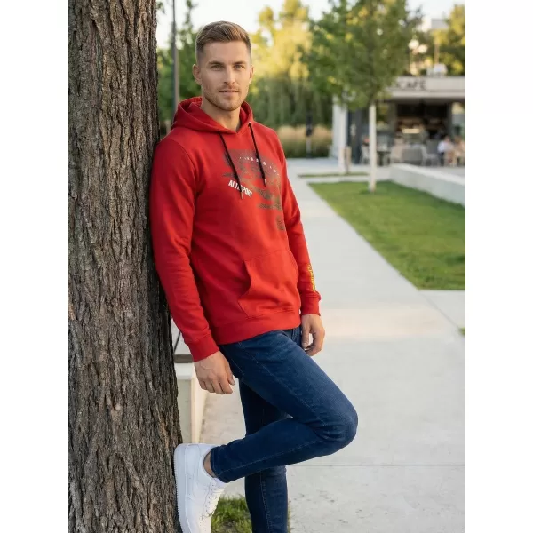  Muški sweatshirt ALTISPORT ALM017AL304 CRVENA 