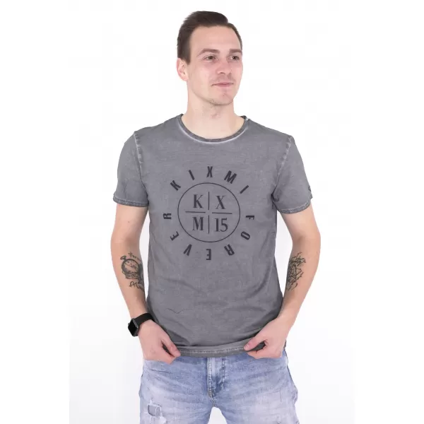  Muška majica kratkih rukava KIXMI NADIR SIVA 
