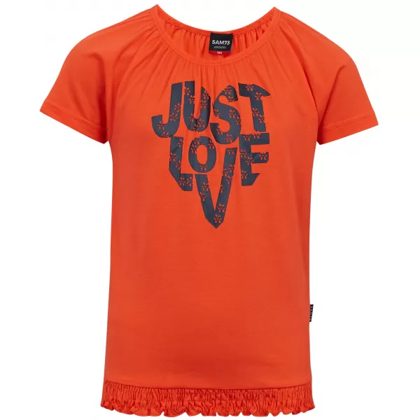  Djevojačka majica s kratkim rukavima SAM 73 JAYLENE GT 565 SVIJETLONARANČASTA 