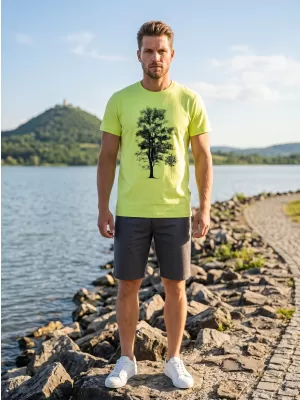 Muška majica kratkih rukava SAM 73 JAMES MT 790 SVIJETLOŽUTA