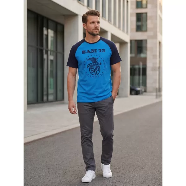  Muška majica kratkih rukava SAM 73 JORDAN MT 805 SVIJETLOPLAVA 