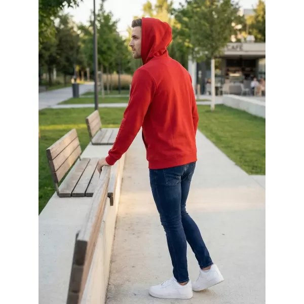  Muški sweatshirt ALTISPORT ALM017AL304 CRVENA 