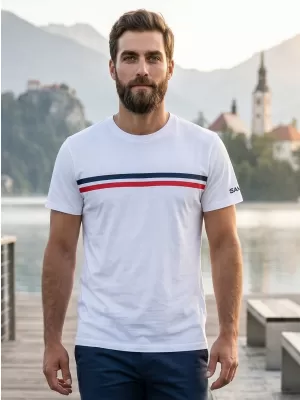 Muški majica s kratkim rukavima SAM 73 LARRY MT 803 BIJELA