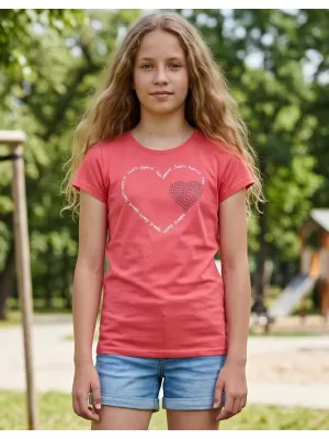 Djevojačka majica s kratkim rukavima SAM 73 ALAINA GT 564 JARKO RUŽIČASTA