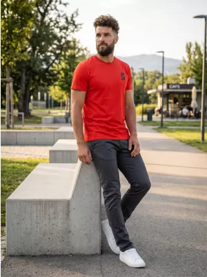Muška majica kratkih rukava SAM 73 DOUGALL MT 801 CRVENA