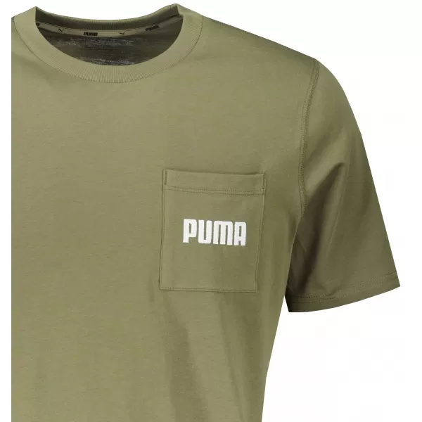  Muška majica kratkih rukava PUMA MODERN BASIC POCKET TEE TAMNOZELENA MAHOVINA 