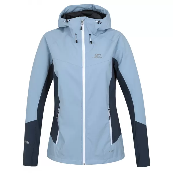  Ženska softshell jakna HANNAH PULLA MODRA MAGLA/TAMNI ŠKRILJEVAC 