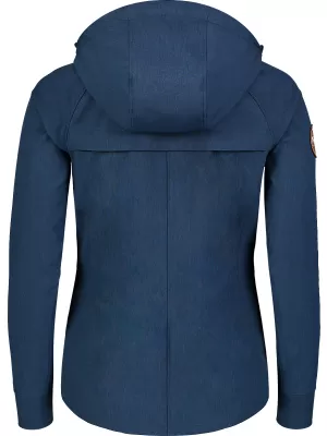 Ženska softshell jakna NORDBLANC LIGHT-HEARTED NBSSL7611 TAMNOPLAVA