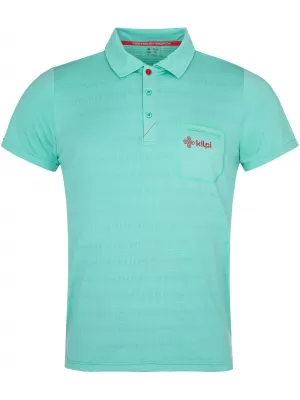 Muška majica s kragnom KILPI GIVRY-M RM0304KI TIRKIZ