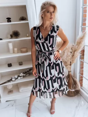 Haljina DSTREET BALI EY1902z CRNO -BIJELI