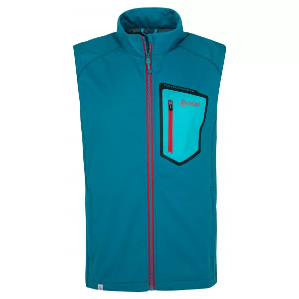  Muški softshell prsluk KILPI RIELLO-M RM0106KI TIRKIZ 
