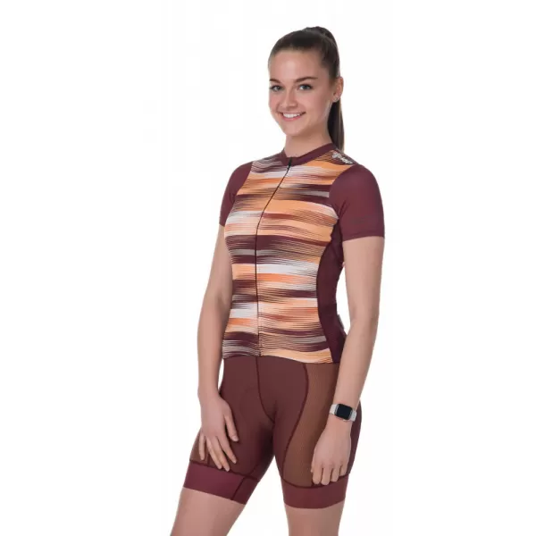  Ženski biciklistički dres KILPI MOATE-W RL0325KI TAMNOCRVENA 