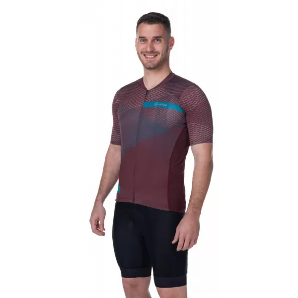  Muški biciklistički dres KILPI NERITO-M RM0310KI TAMNOCRVENA 