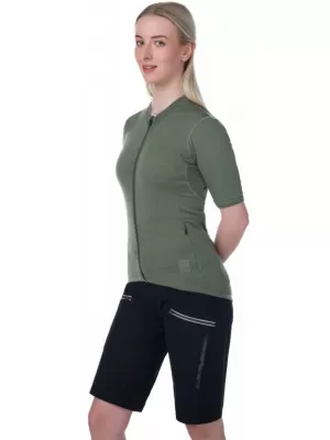 Ženski biciklistički dres KILPI MEARIL-W RL0324KI KAKI