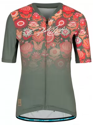 Ženski biciklistički dres KILPI ORETI-W RL0327KI KAKI
