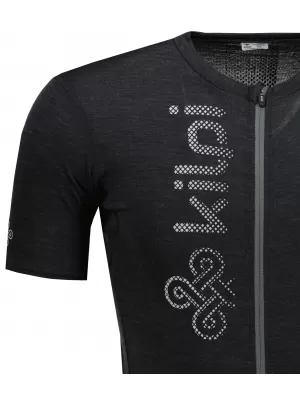 Muški biciklistički dres KILPI PETRANA-M RM0312KI TAMNOSIVA