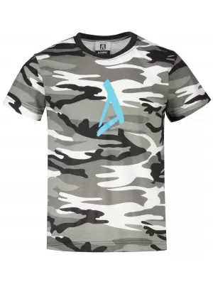 Dječja majica ALTISPORT ALK002C149 CAMO SIVA/PLAVA