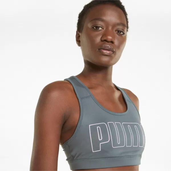  Ženski grudnjak PUMA MID IMPACT 4KEEPS GRAPHIC BRA PM 520306-42 SIVA 