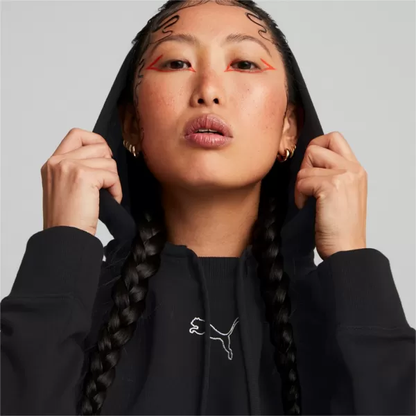 Ženski sweatshirt PUMA HER HOODED DRESS 670817-01 CRNA 